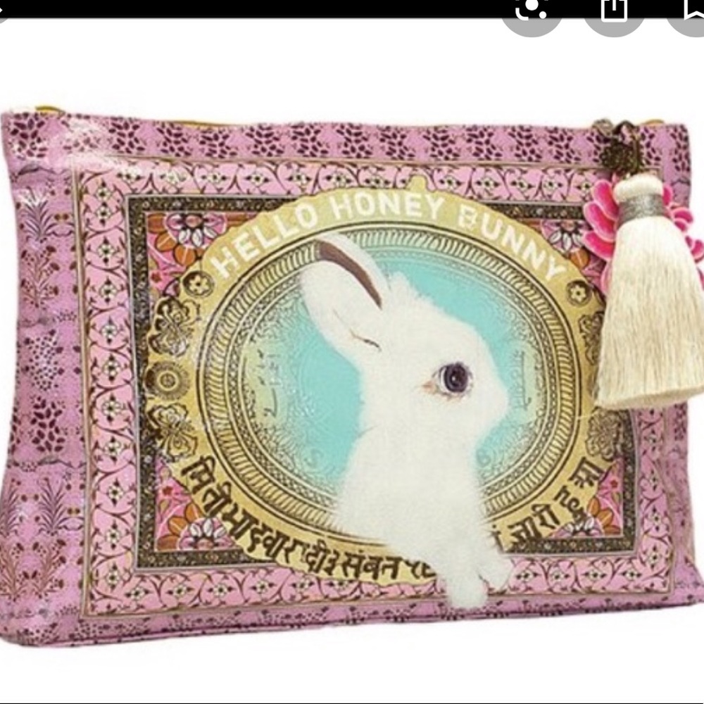 🌟EUC PAPAYA ART Hello Honey Bunny tote